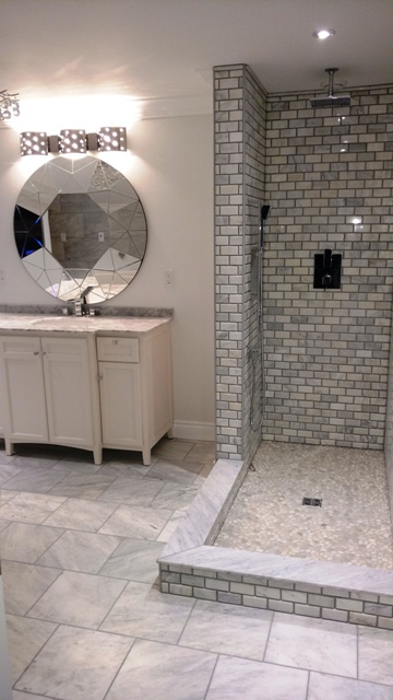 After - Basement Spa Bathroom