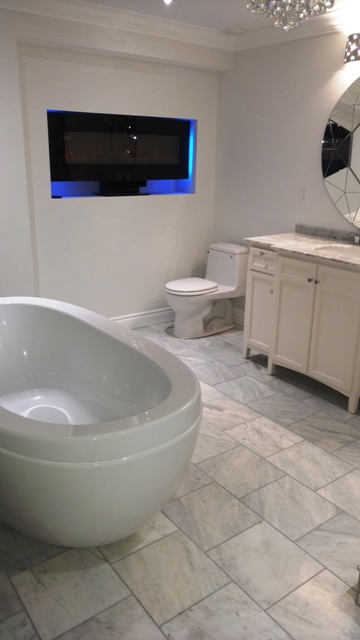 After - Basement Spa Bathroom